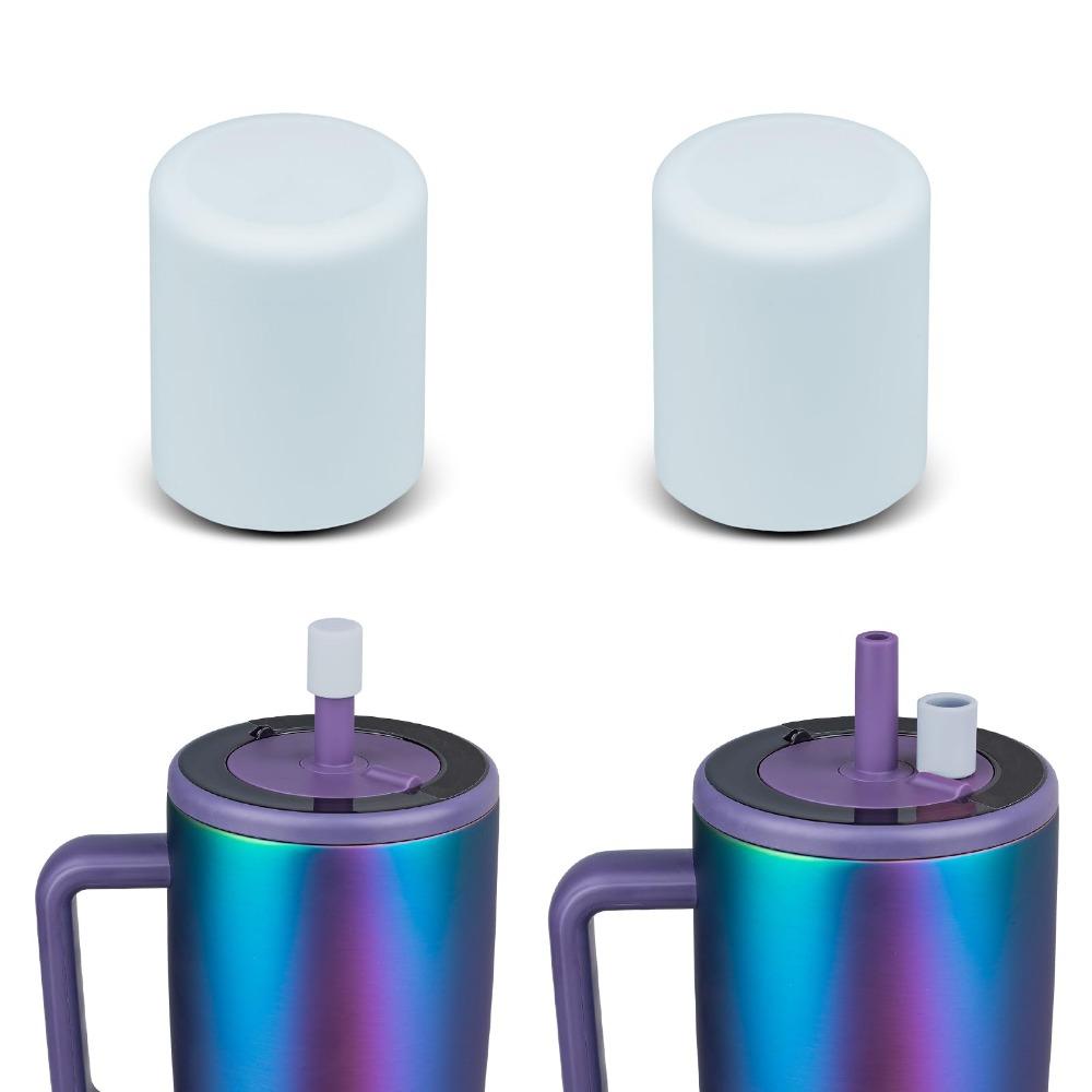 1/2Pcs Silicone Magnetic Straw Cap Dustproof Colorful Straw Cover Leakproof 3D for Brumate Era/Resa Tumblers