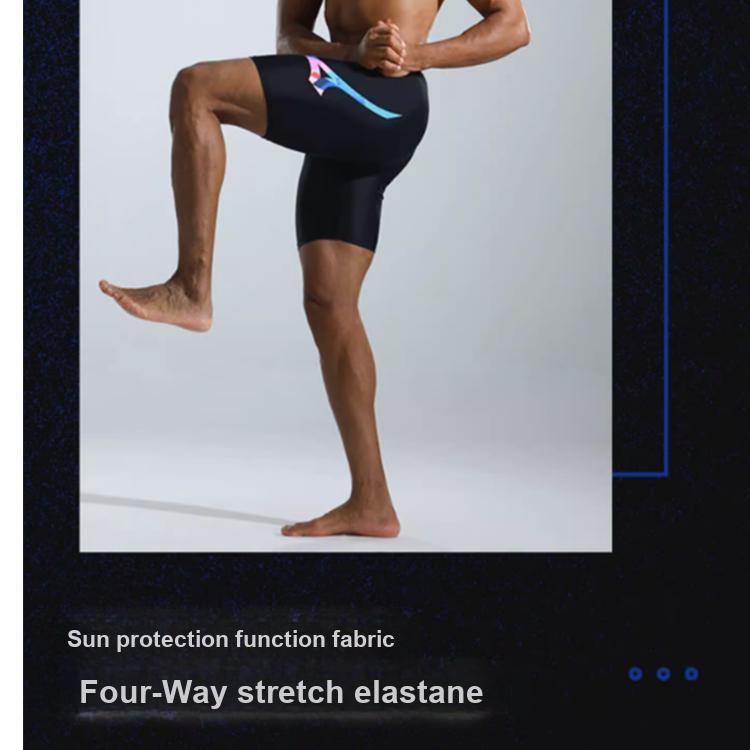 Mizuno Professional Mens Square Leg Swim Shorts Quick-Dry Elastic Swimwear Men Swimwear Black N2CB1106