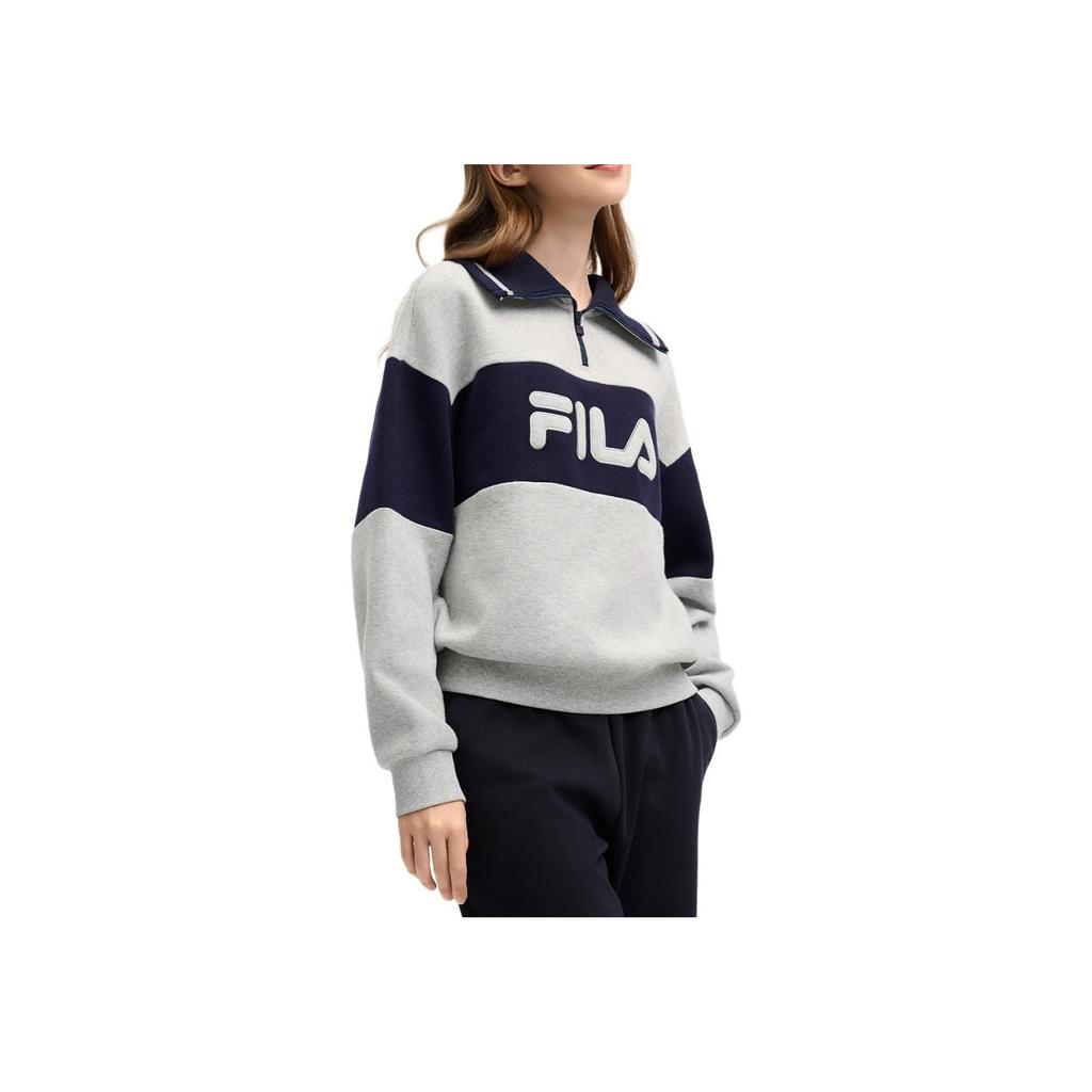 New FILA ORIGINALE Sweatshirt Women's Granite Heather Gray F11W519204F-MG