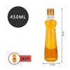 Sesame Oil Glass Bottle with Lid - Leakproof, Sealed, Empty for Kitchen or Commercial Use.