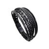 Herrars Vintage Flerlagrigt Läderarmband med Magnetlås
