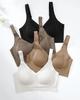 Plus Size Seamless Full Cup Bra: Anti-Sagging, Slimming, Reduces Side Fat for Large Busts
