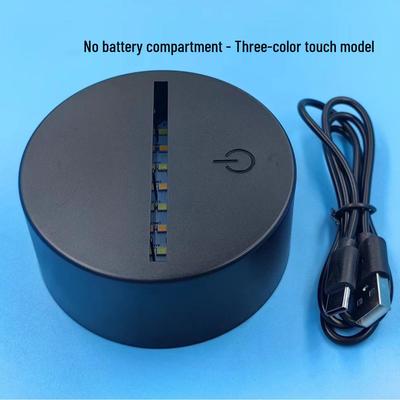 Quicksand 3D Night Light: LED Colorful USB Rechargeable Touch & Remote Acrylic Gift