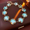Vintage Wedding Jewelry Sets for Women Round Resin Necklace Earring Bracelet