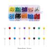 4mm Round Head Quilting Pins With Storage Case 200/500/900Pcs Colorful Sewing Positioning Pins For Dressmaking Quilting 3XUF
