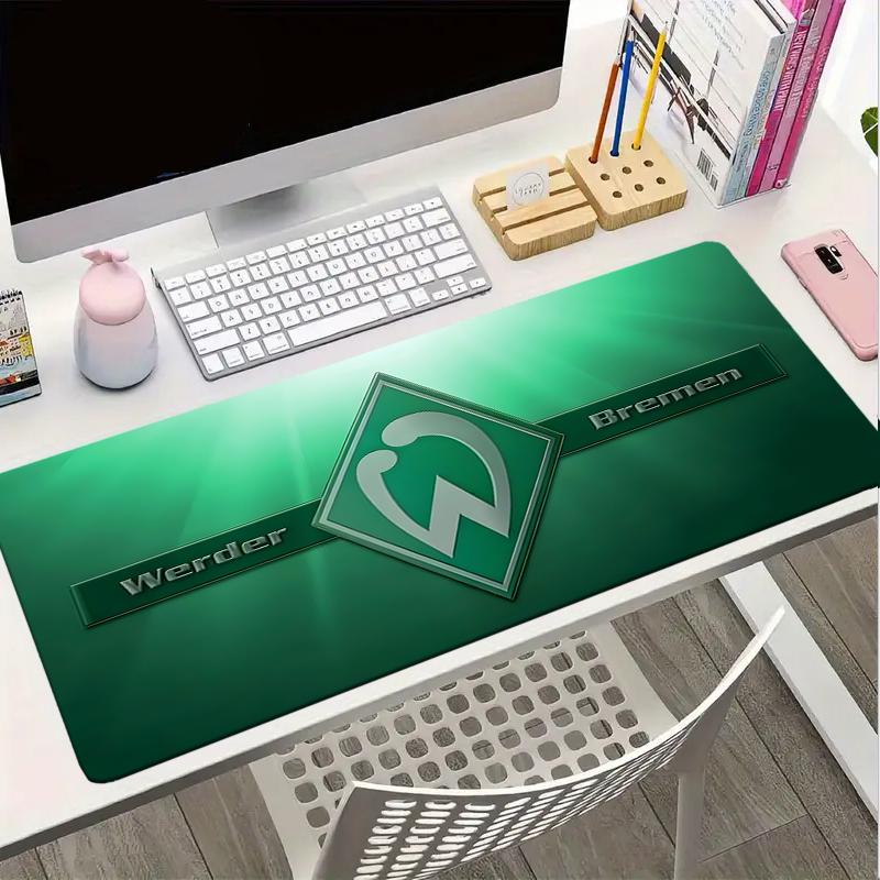 Green And White Werder Mouse pad, Gaming Mouse Pad, keyboard pad, Desk Decor for computer notebook Fan Gift Birthday Gift