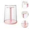 Figure Display Case Stand 360° Rotatable Countertop Versatile Necklace Hanger Doll Storage