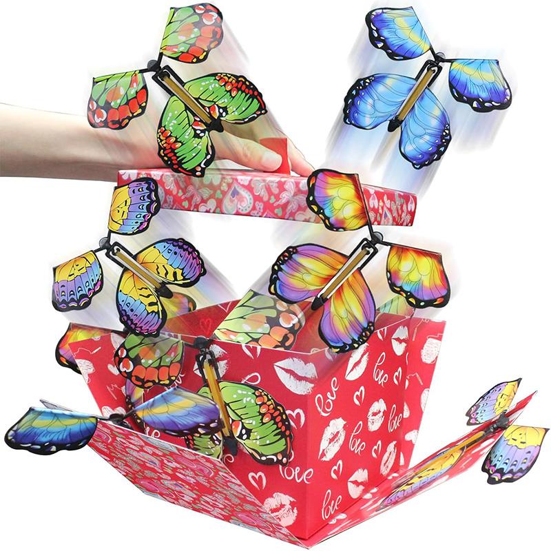 Flying Butterfly Surprise Box Exploding Gifts Box With Butterflies Butterfly Surprise, Diy Pop Up For Birthday Mothers Day