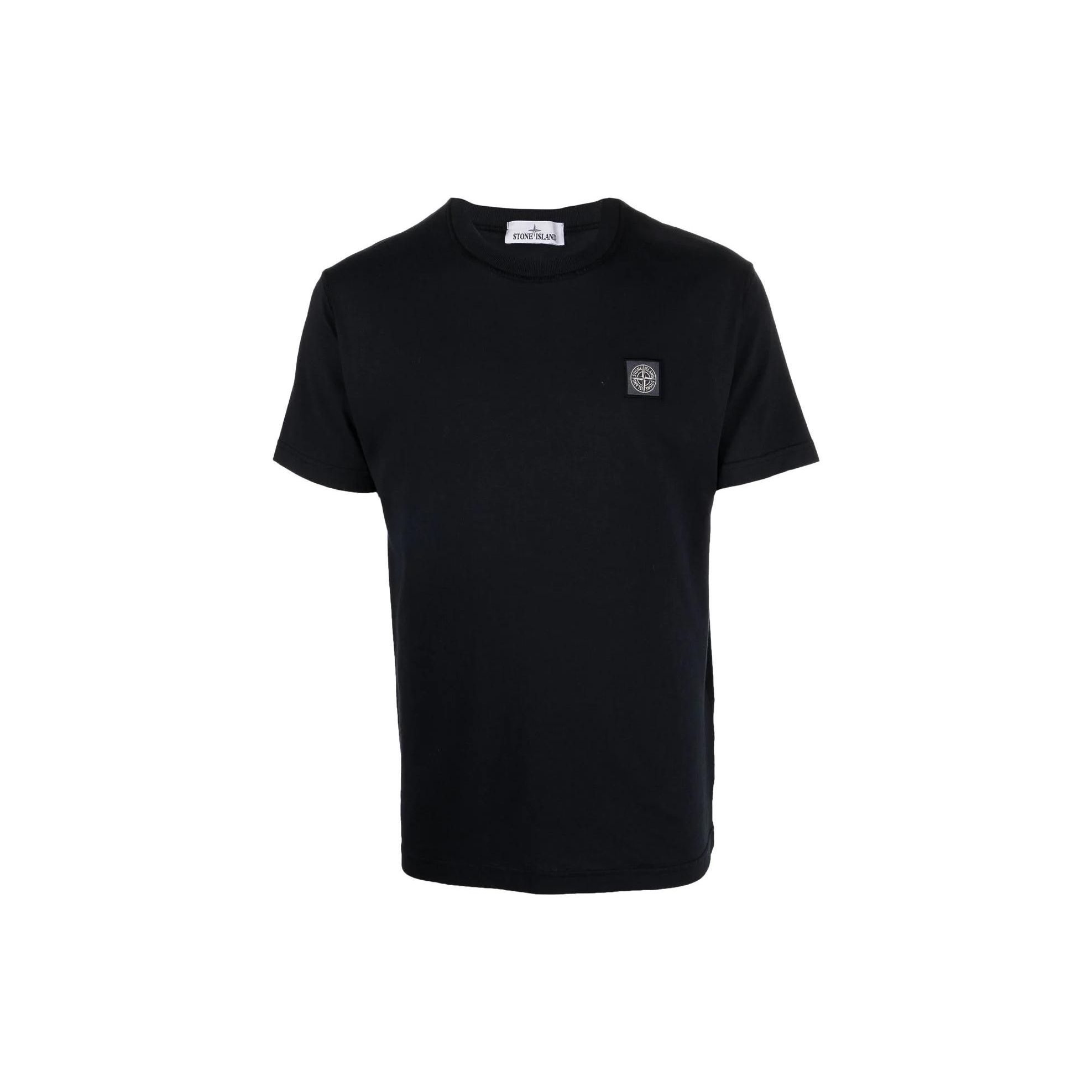

Stone Island FW22 Solid Color Label Crew Neck Short Sleeve T-Shirt Men Tops Navy-Blue 771523742-V0020 S