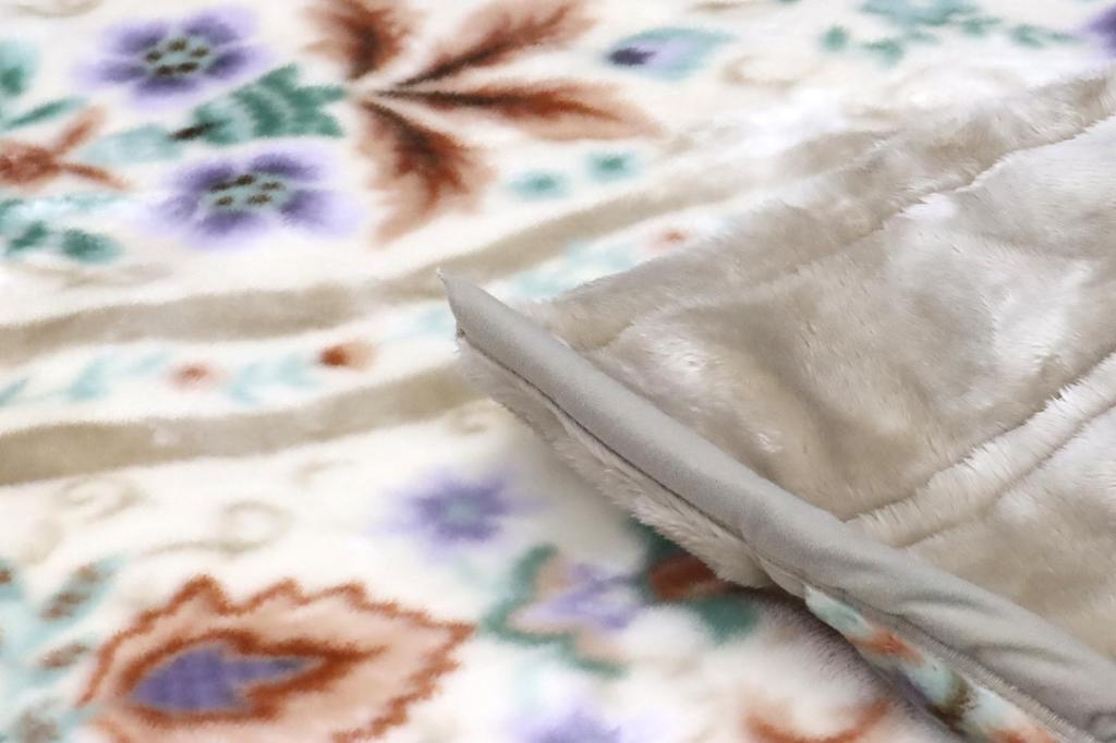 Romance Kosugi Meyer Double Blanket, Single (140 x 200 cm), Anti-Static, Plenty of Volume, Double-Layer, Made in Izumiotsu, Beige