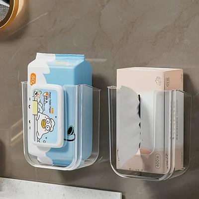 1-5PCS Wet Tissue Storage Box Toilet No Punching Wall Mounted Toilet Storage Box Toilet Tissue Box Wet Tissue Draw Paper Box