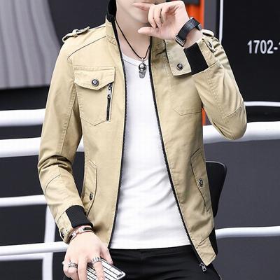 Giacca Bomber Uomo Moda Casual Giacca Antivento Cappotto Uomo Nuova Primavera Autunno Nuova Calda Capo Esterno Collo Alto Slim Giacca Militare Uomo