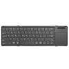 B077T Faltbare kabellose Tastatur Kleines faltbares Tastenfeld mit Touchpad Wiederaufladbare kabellose Tastaturen für mehrere Geräte