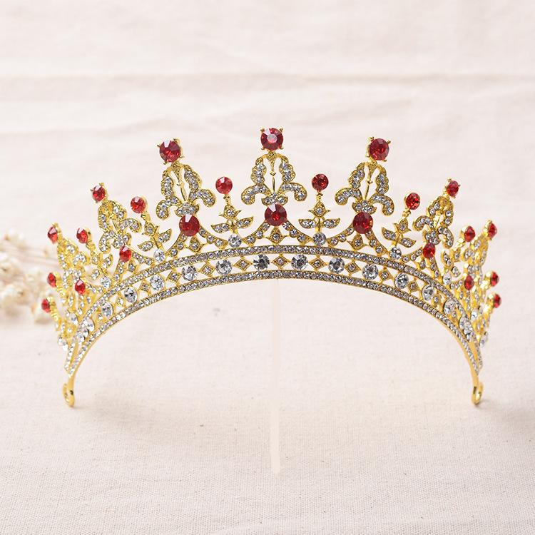 Gorgeous Bride Crystal Crown Retro Wedding Headwear Auditorium Photography Wedding Hair Accessories