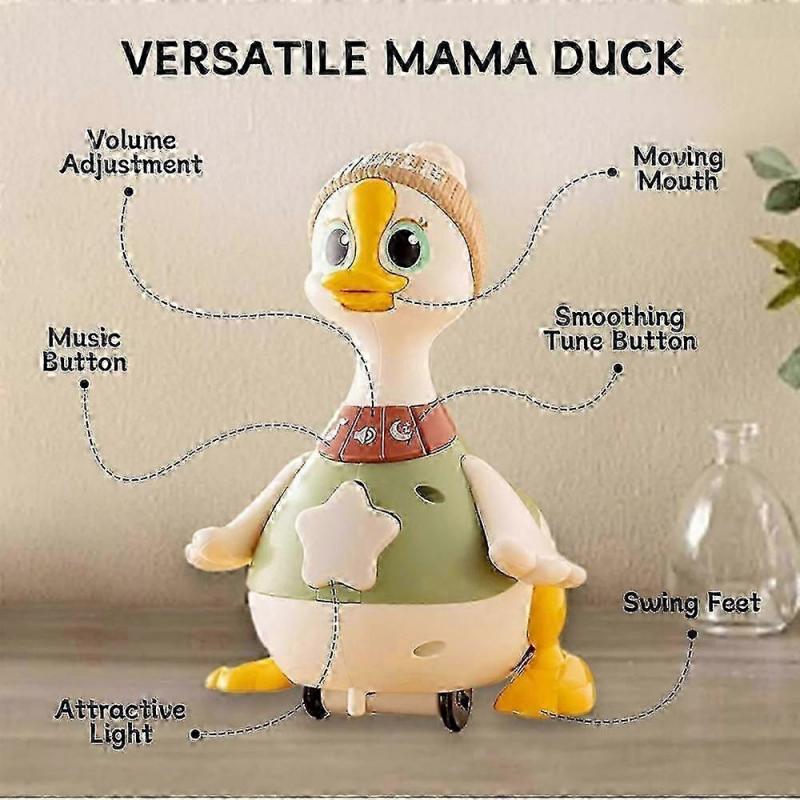 Baby Toy Swing Duck Toy Cartoon Press Vehicles Glide Animal Inertia Pull Back Cars Early Education Toys for Toddlers