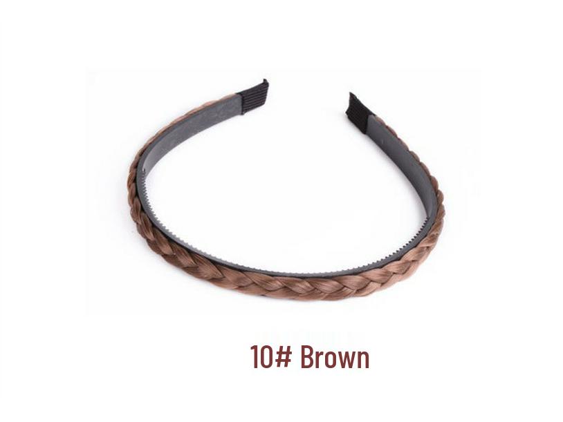 Hand-woven Braided Headband with Non-slip Plastic Teeth