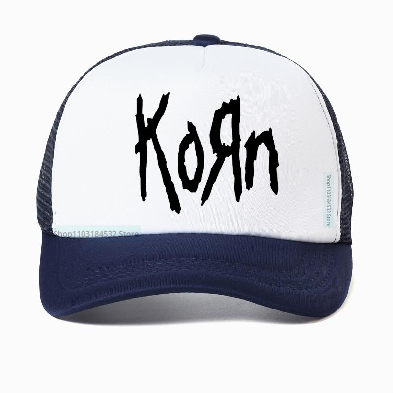 Korn Musik Konzert Rockband Welttournee Baseballkappe Unisex Vintage Metall Gothic Papa Sommer Netz Atmungsaktiv Truckerhut