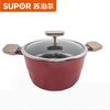 Casserole à soupe Supor série Point Rouge 22 cm en céramique antiadhésive