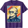 A Ham Alexander Hamilton Retro Distressed Graphic Tee Casual Short Sleeve TShirt for Men Women