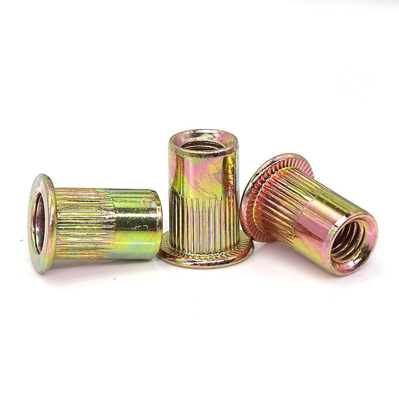 100Pcs Rivet Nut +Hand Threaded Rivet Nuts Bt606 M3 M4 M6 M8 Double Insert Manual Riveter Riveting Rivnut Rivet Tool