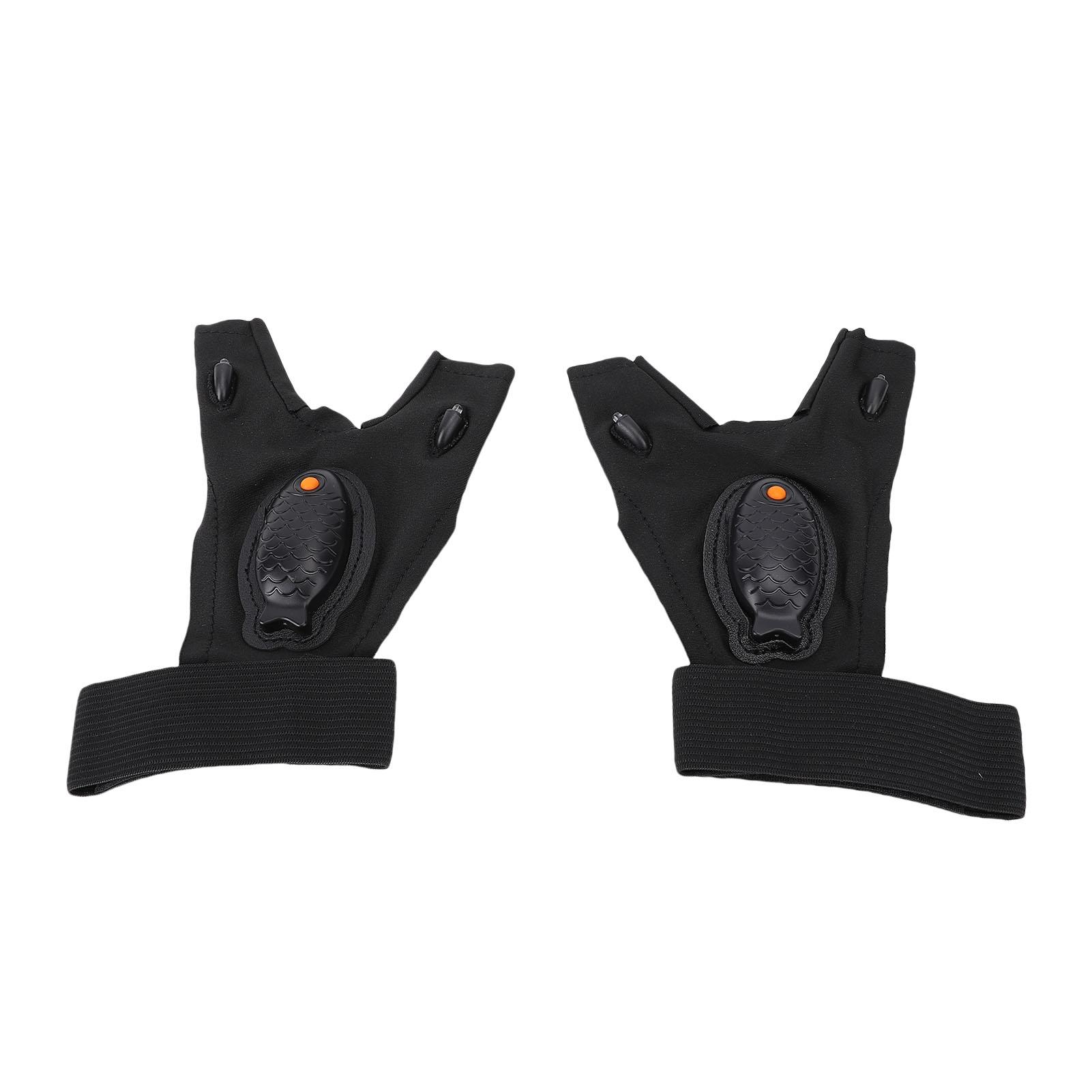 

1 пара перчаток со светодиодным фонариком, многоцелевые светодиодные рыболовные перчатки для ночной рыбалки