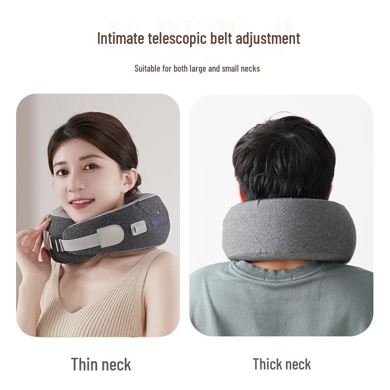 Jiancheng U-shaped Vibrating Massage Neck Pillow CN Plug (adapter Included)