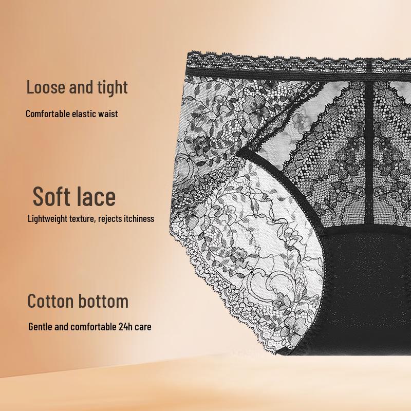 Maniform Women's Low-Rise Lace Briefs