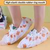 50 Pcs Disposable Thickened Cartoon Shoe Covers,Home Indoor Non-Slip Anti-Dirty Foot Cover, Breathable Foot Covers For Shoes