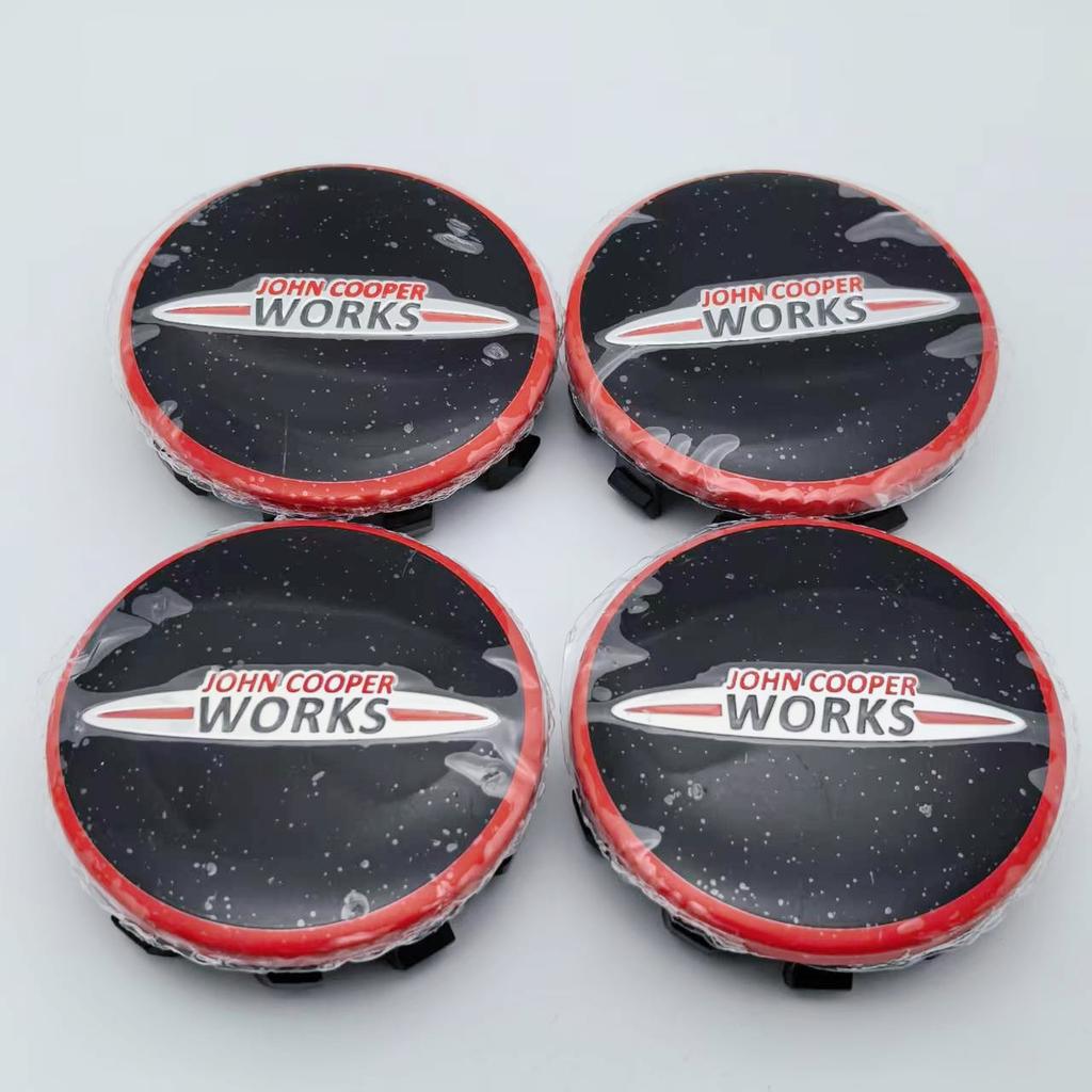 4ks 54mm 56mm Logo John Cooper Works Znak Krytky Středů Koleček Auta Kryty Ráfků Koleček Kryt Stylingové Doplňky pro MINI JCW