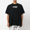 OFF WHITE T Shirts Men's Black Crew Neck Moderate OMAA038F22JER0031001