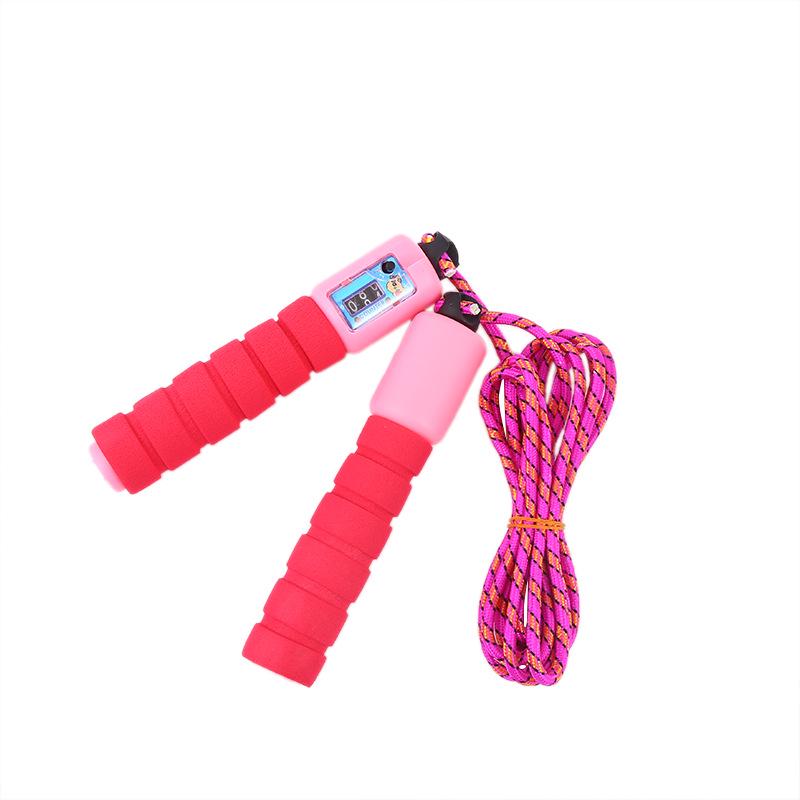 Adjustable Counting Jump Rope with Sponge Handle for Fitness and Outdoor Sports