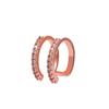 New Silver Color Zircon Ear Cuff Ear Clip for Women No Pierced Cross Geometric Earcuff Wrap Rhinestone Earcuff Clips Jewelry