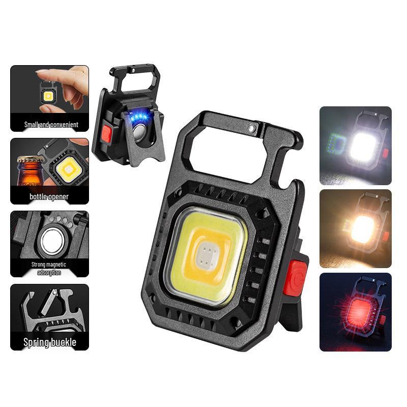 

Компактный водонепроницаемый многофункциональный брелок: Самооборона, Зарядка, Магнитный мини-фонарик