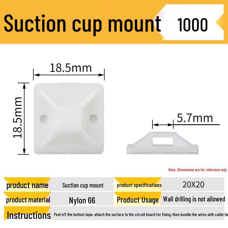 

Self-Adhesive Nylon Cable Tie Mounts