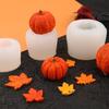 Halloween Pumpkin & Maple Leaf Silicone Mold for Cake, DIY Baking, Aromatherapy, Plaster, and Candle Crafting