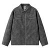 Coat Couple American Retro Short Jacket Men's Autumn Trend Brand Premium Leather Jacket