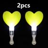 2pcs Heart Star Lightstick Glow Light Rods Concert Luminous Stick Flash Sticks Wedding Party Atmosphere Props