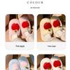 Women's Winter Plush Cotton Slippers - Cute Fruit Design, Cozy Velvet, Thick Sole, Couple-Friendly