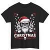 Heavy Christmas Metal Music Fan T Shirt Skull Santa Rock And Roll