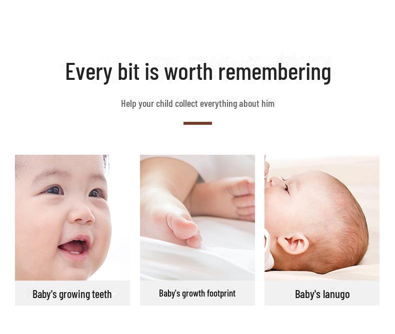 2023 Milchzähne und Fötushaar-Andenkenbox für Jungen und Mädchen