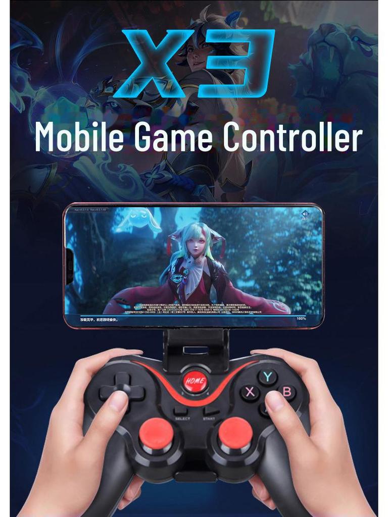 X3 Wireless Bluetooth Game Controller for Android & iOS - Multi-Function Mobile Gaming Controller.
