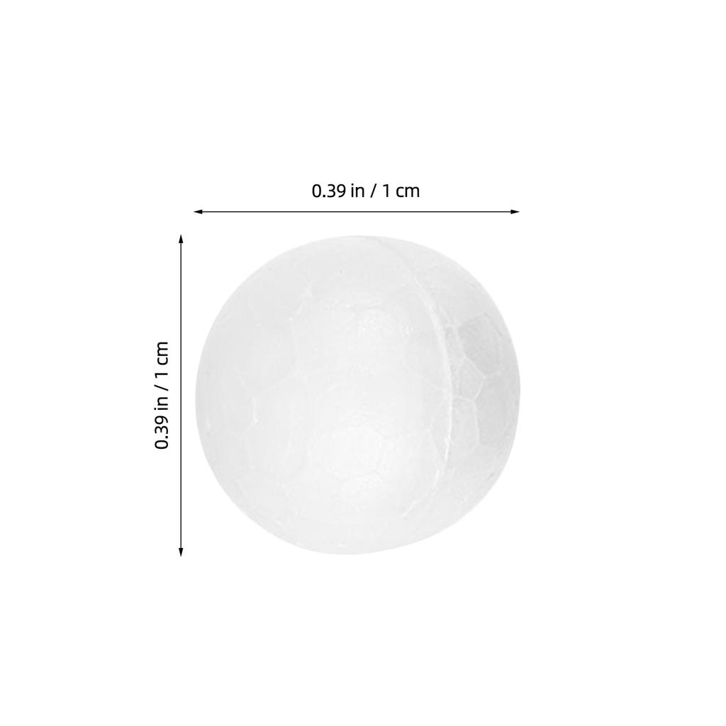 500pcs Foam Craft Balls White Polystyrene Shapes For Diy Wedding Christmas Party Decorations Ornament Making Supplies