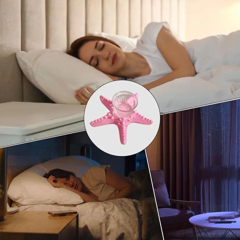 1Pc Sea Star Statue Tealight Resin Holiday Beach Creative Tabletop Decorative Candle Holder Starfish