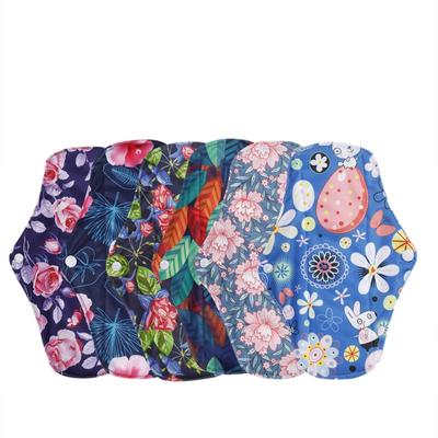 4Pcs Bamboo Charcoal Sanitary Napkin Reusable Menstrual Cloth Maternity Pad