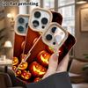 Phone Case: Lambskin 2D Flat Samsung Galaxy A34 A35 M05 M06 S20 S22 S21 FE Plus 5G Protective Case, Warm Orange Tone, Christmas and Halloween Gift