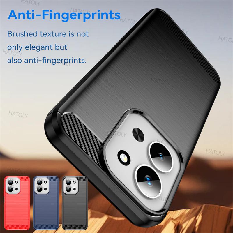 For Xiaomi Poco C85 Case Xiaomi Poco C85 Cover Funda Shockproof Anti-Slip Brushed TPU Protective Phone Cover For Xiaomi Poco C85