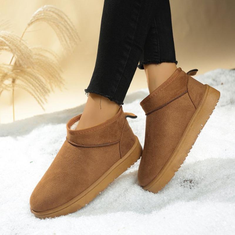 Schneestiefel, Rutschfleece, Baumwollschuhe mit kurzem Schaft in Übergröße