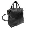 Leather Bag Unisex Black Leather Backpack Backpack Simple Large Travel Bag