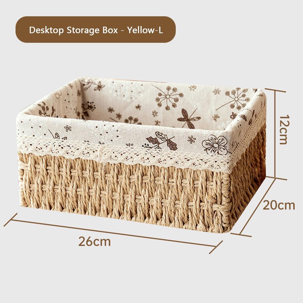 Imitation Rattan Rattan Storage Baskets Vegetable Fruit Multi-Purpose Hand-woven Baskets Home Decoration Storage