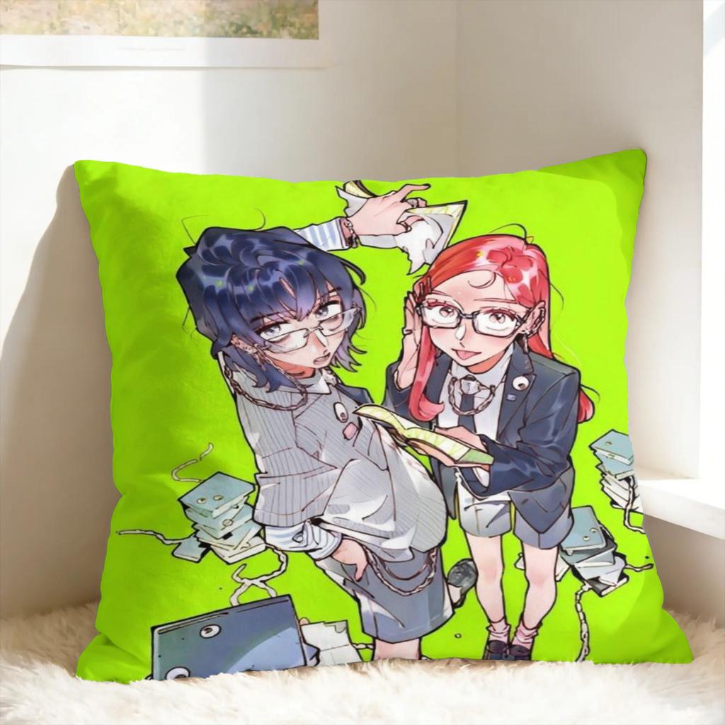 Mitsuki Koga Aya Green Yuri Pillow Cover Fashion Pillow Case For Sofa Bedroom Home Decor Design Pillowcases Gift